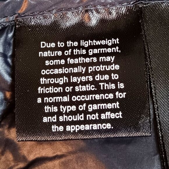 LONDON FOG Women’s Black Ultra Lightweight Packable Down Jacket Size Small - Picture 11 of 12